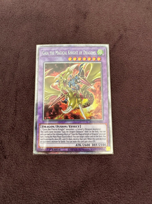 Gaia the Magical Knight of Dragons (Starlight Rare) - Rise of the Duelist (ROTD) NM